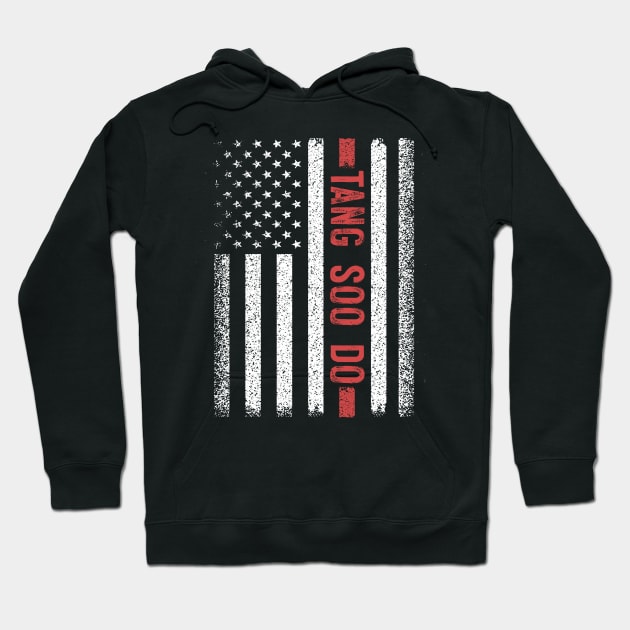 Tang Soo Do American Flag 4th of July Hoodie by magazin